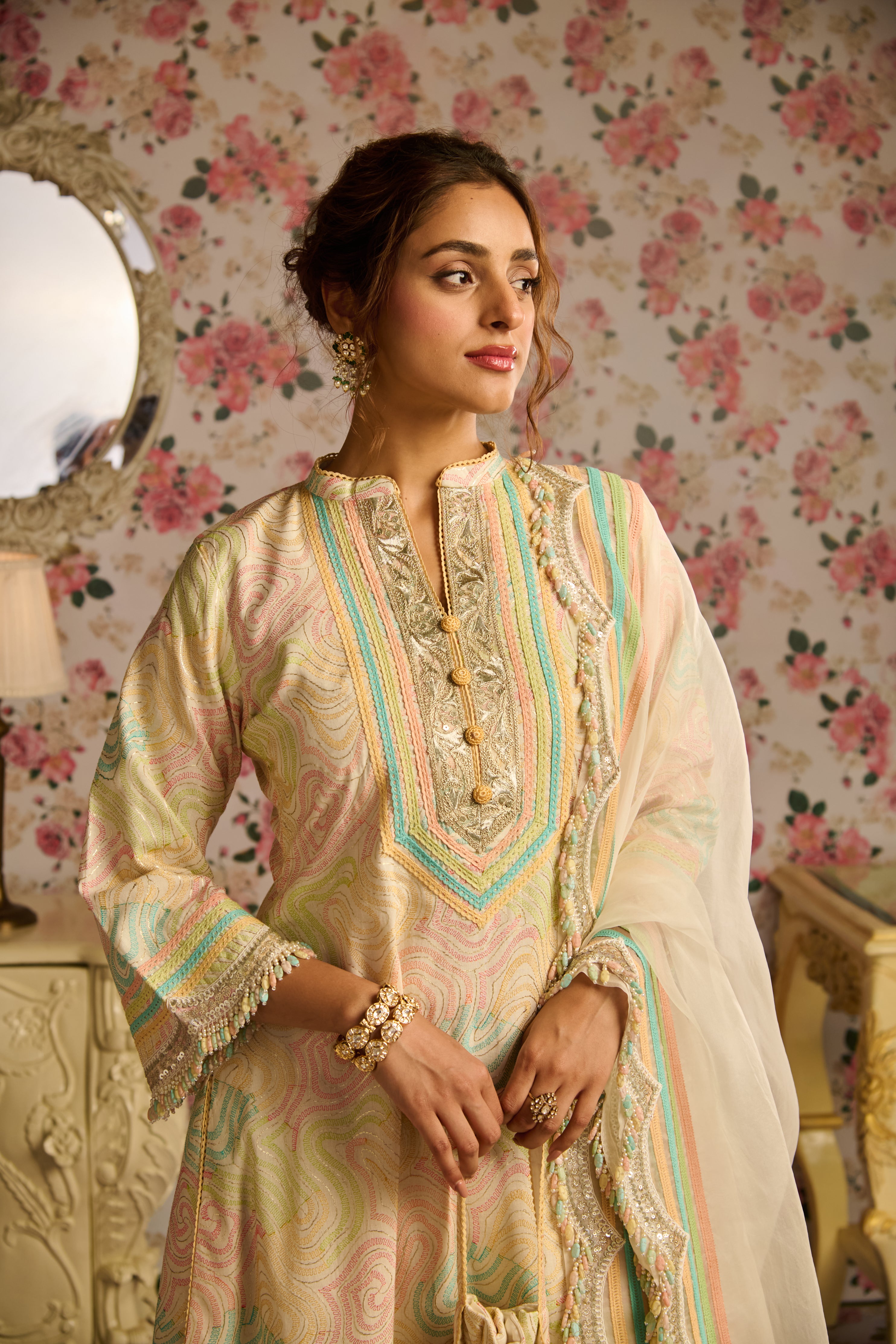 HASRAT A-LINE KURTA SET
