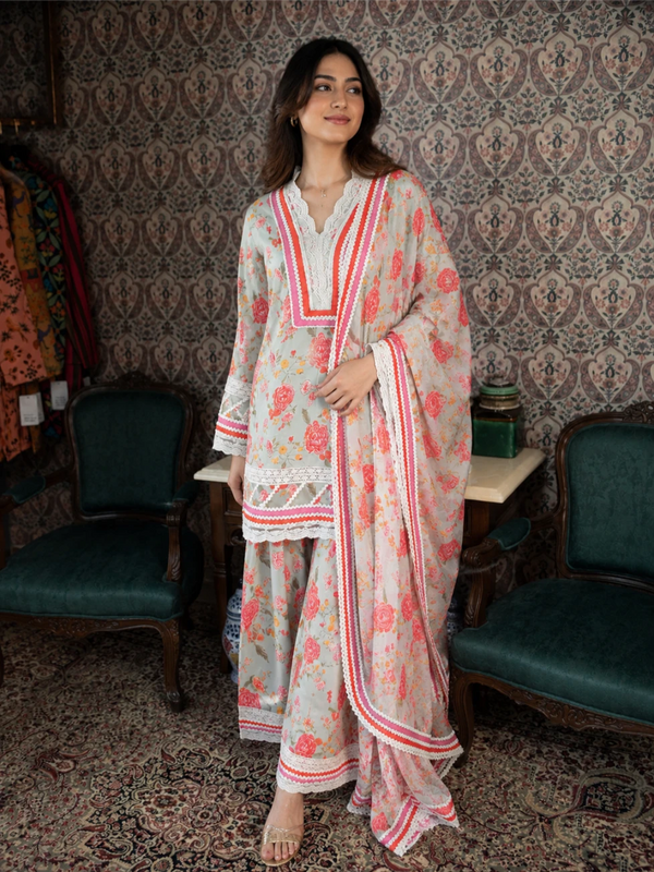 Kesar Meher Choga with salwar