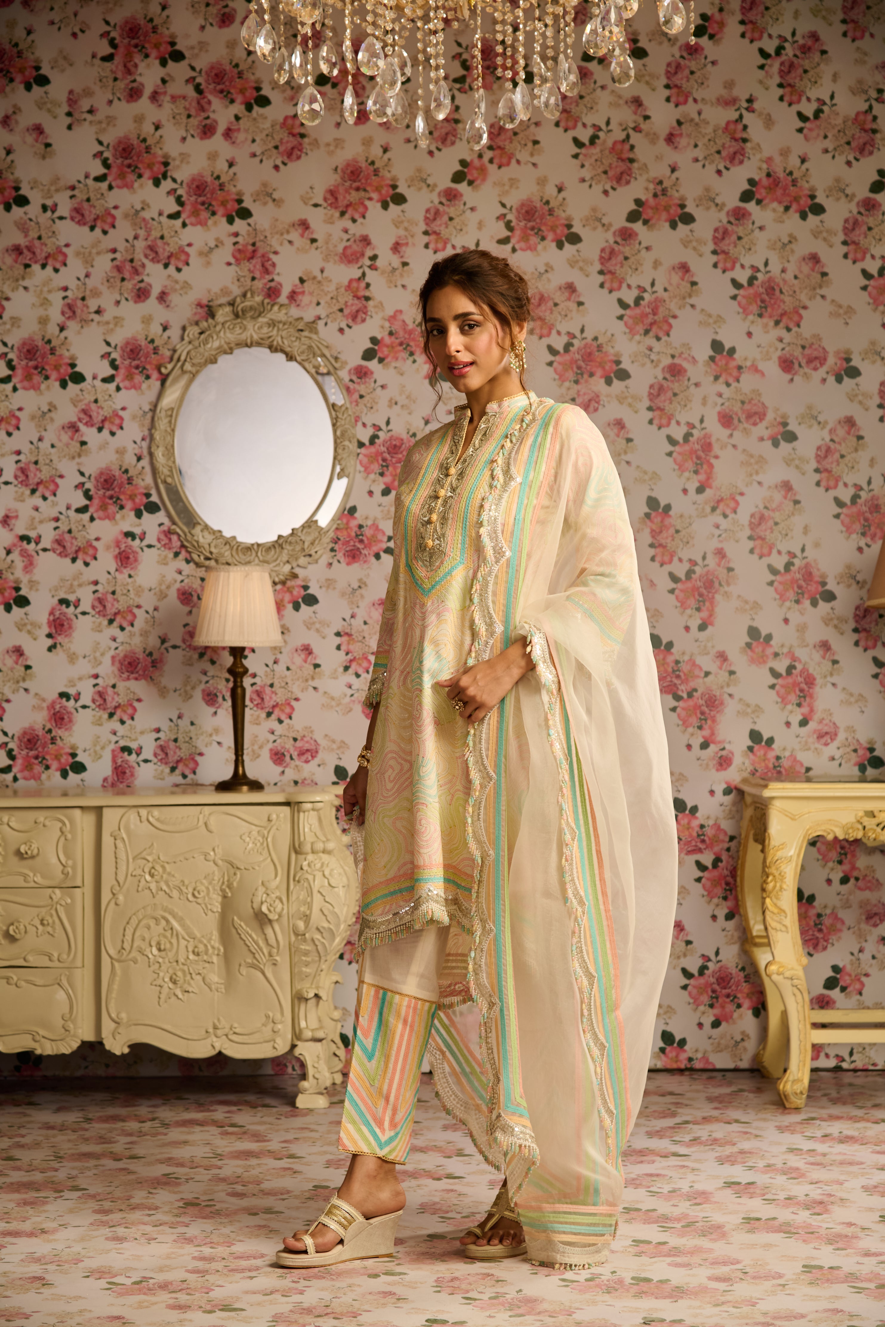 HASRAT A-LINE KURTA SET