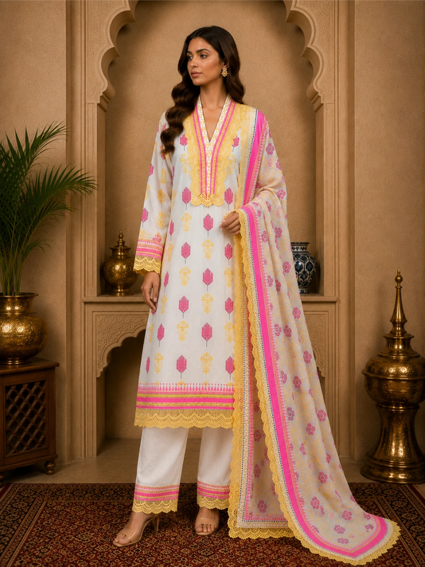 Phoolwari long kurta with pant