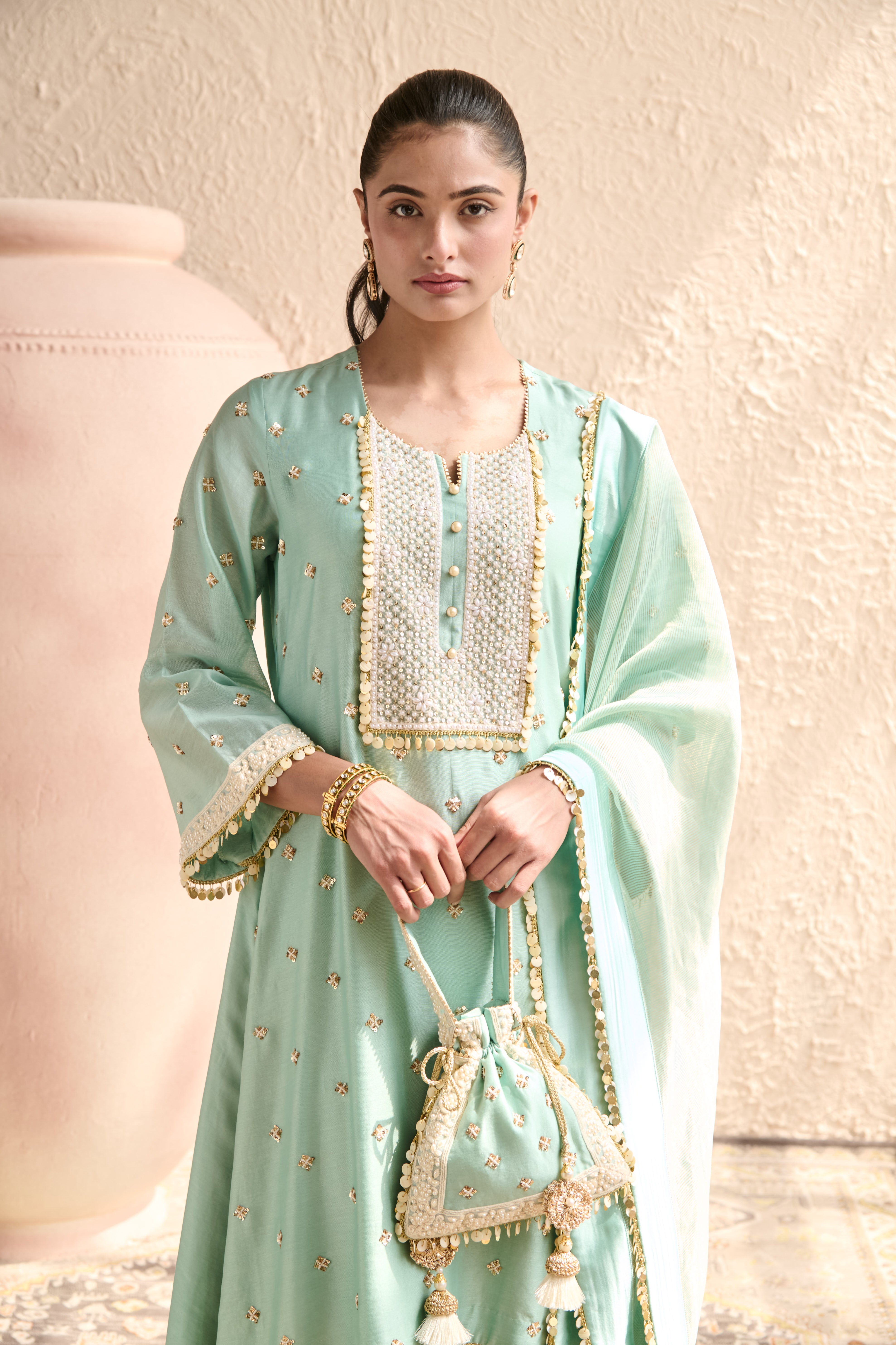 HASRAT A-LINE KURTA SET