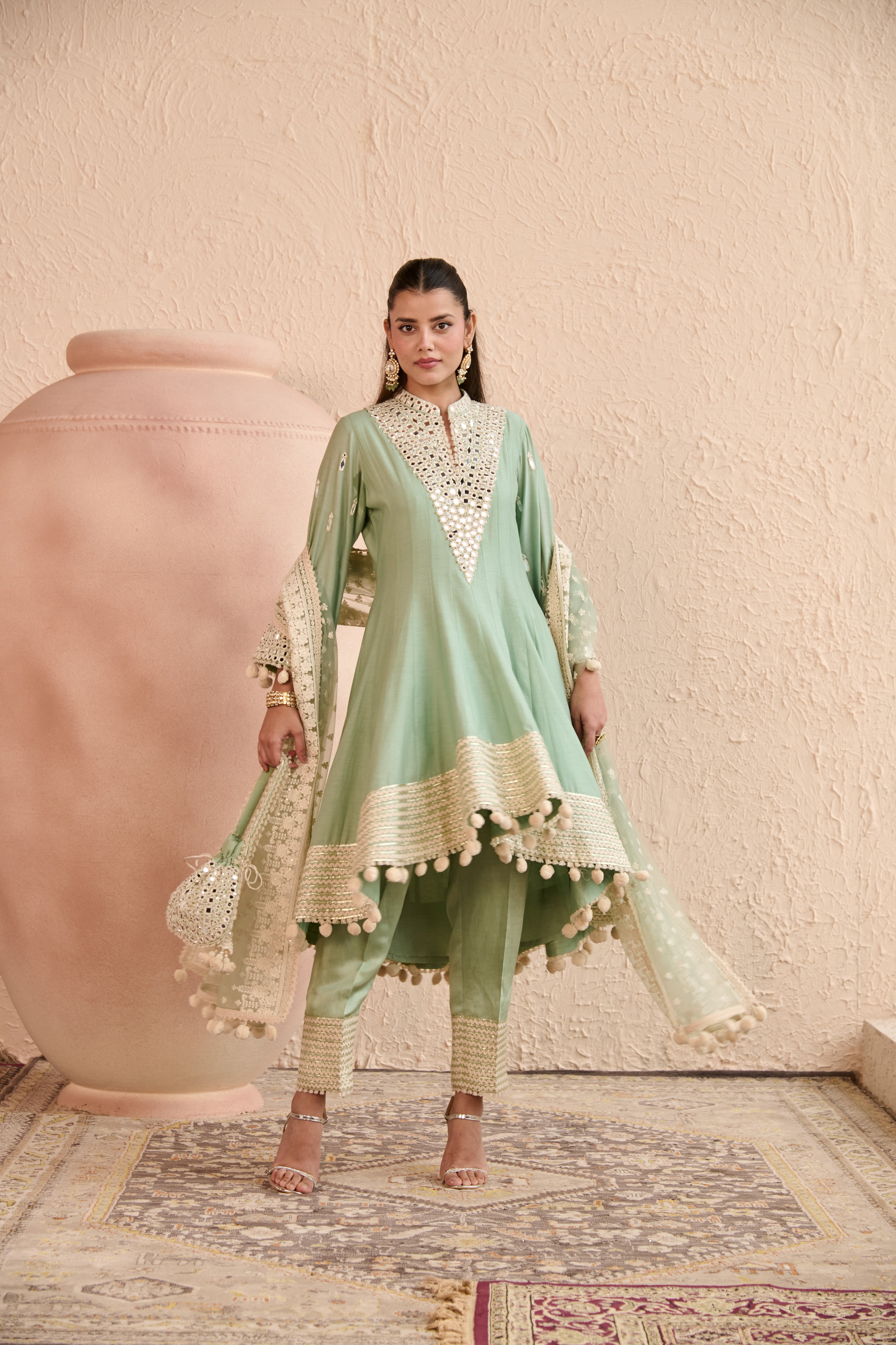SHEESHA HIGH-LOW ANARKALI SET