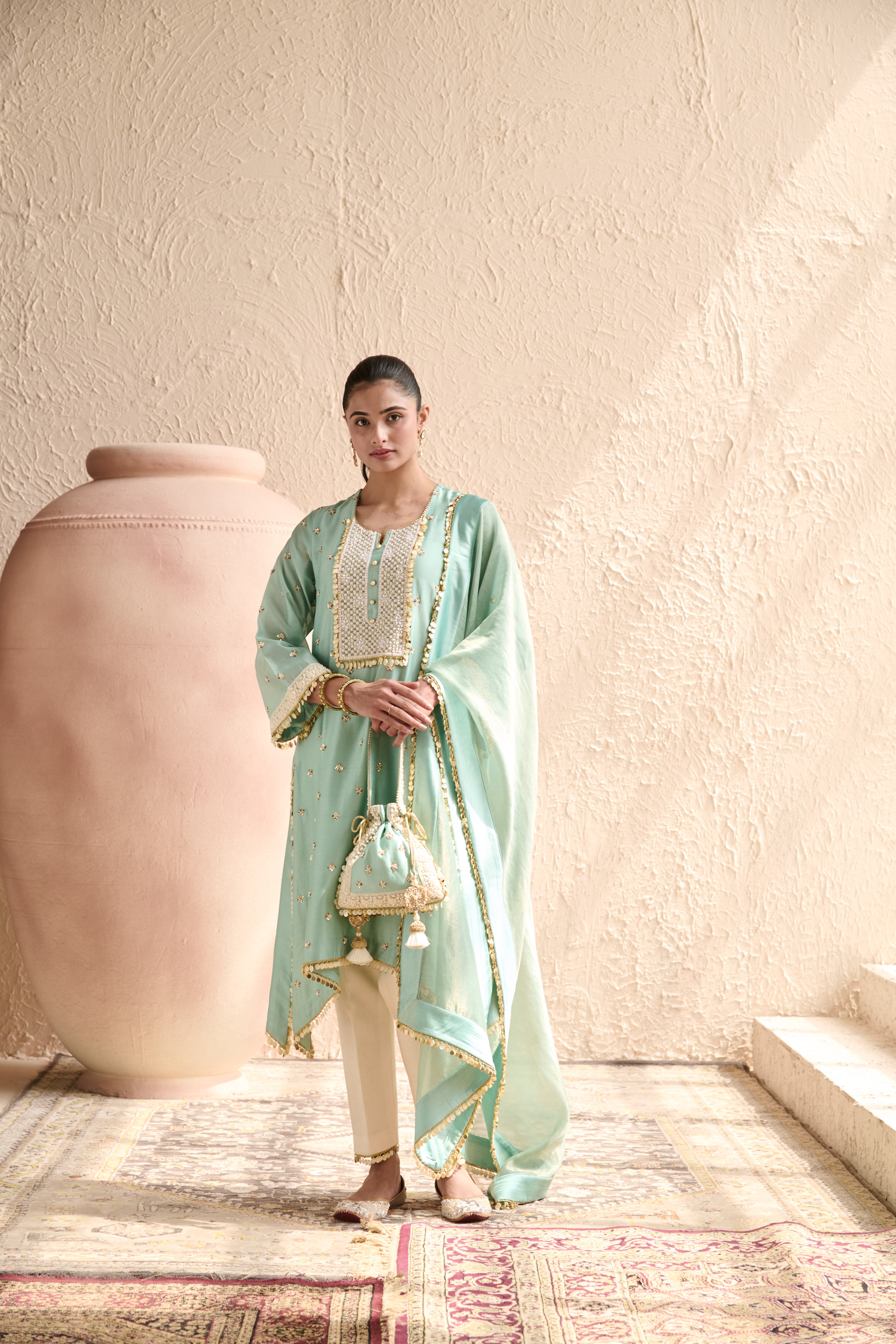 HASRAT A-LINE KURTA SET