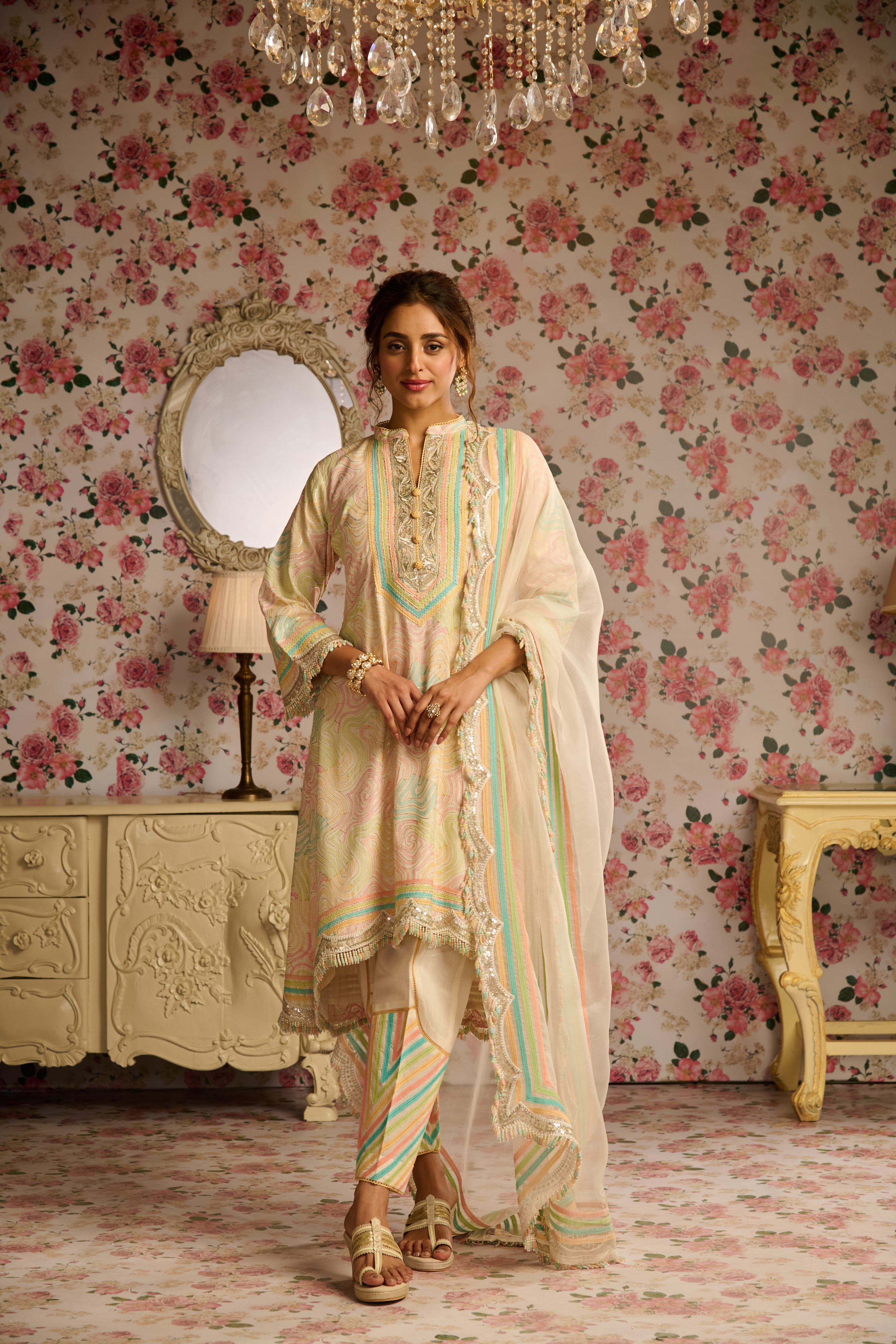 HASRAT A-LINE KURTA SET