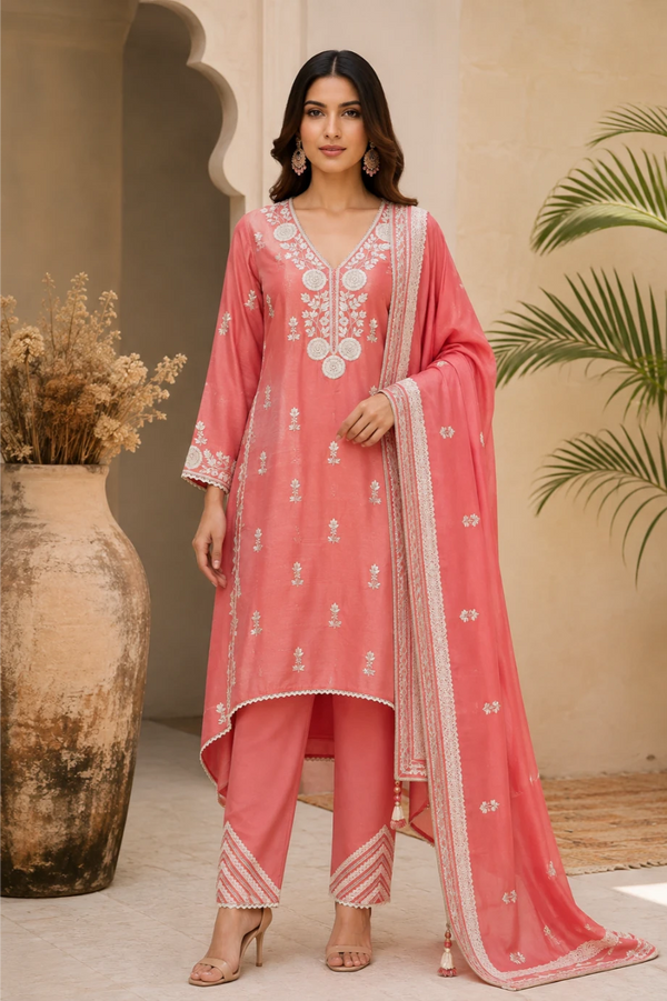 Resham Nazakat A-Line Set