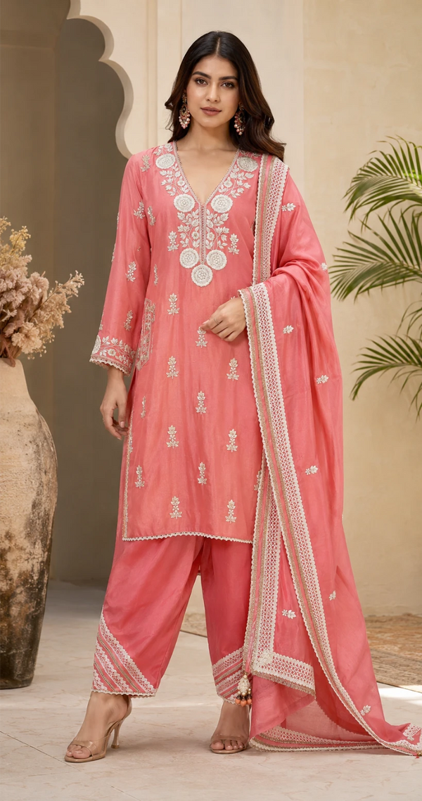 Resham Nazakat Choga with Salwar