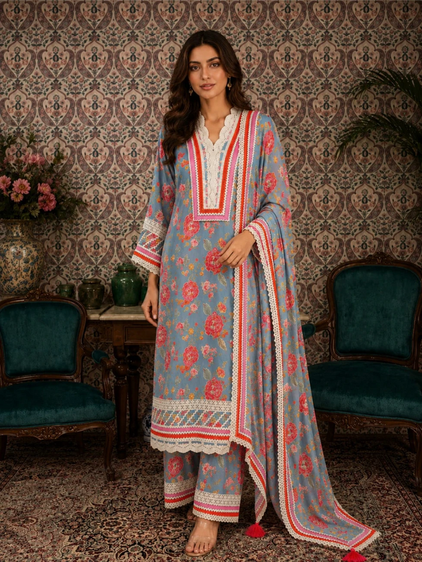 Kesar Meher long kurta with pant