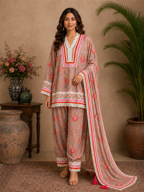 Kesar Meher choga with salwar