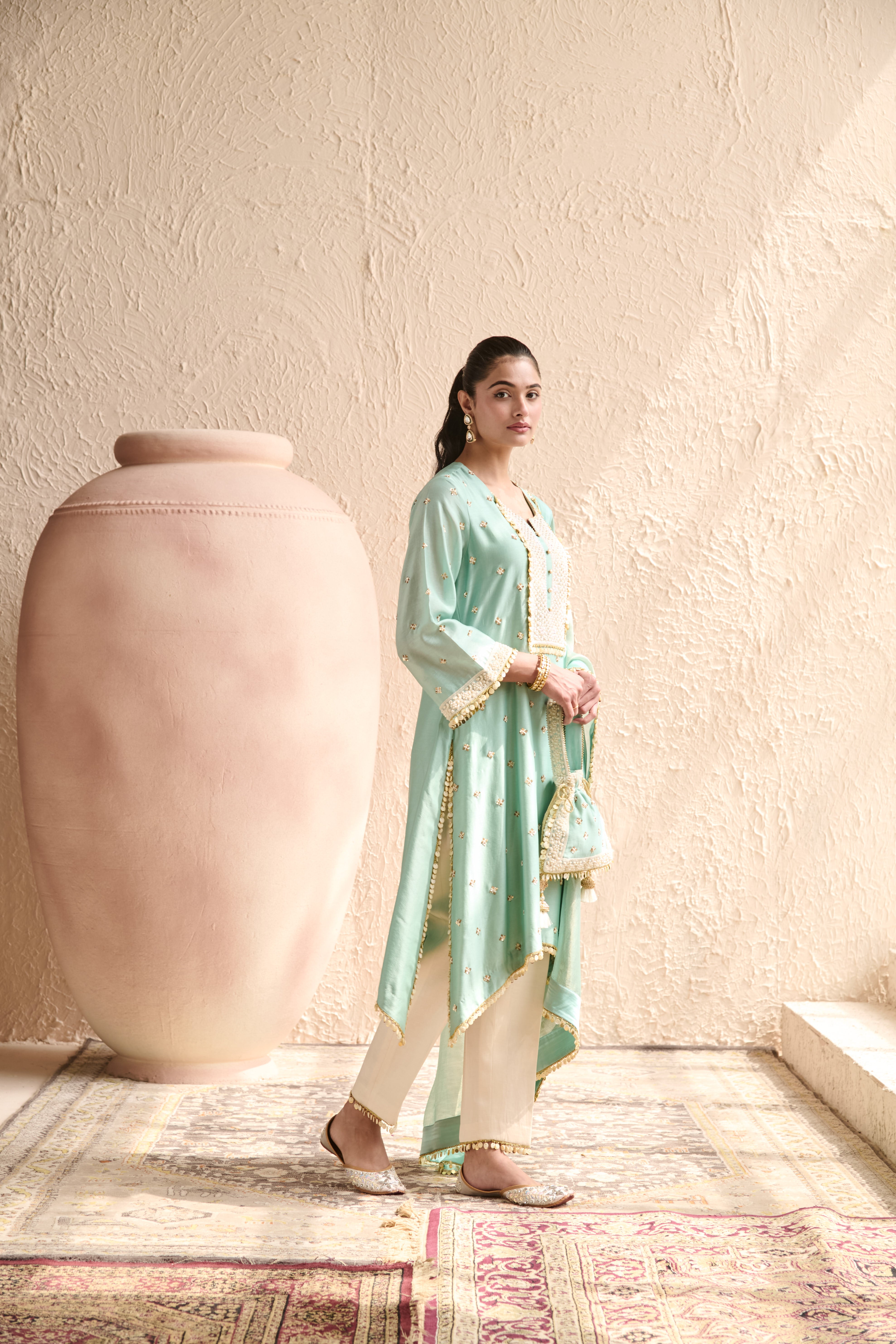HASRAT A-LINE KURTA SET