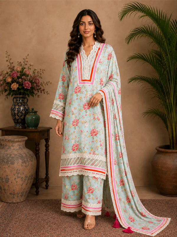 Kesar Meher long kurta with pant