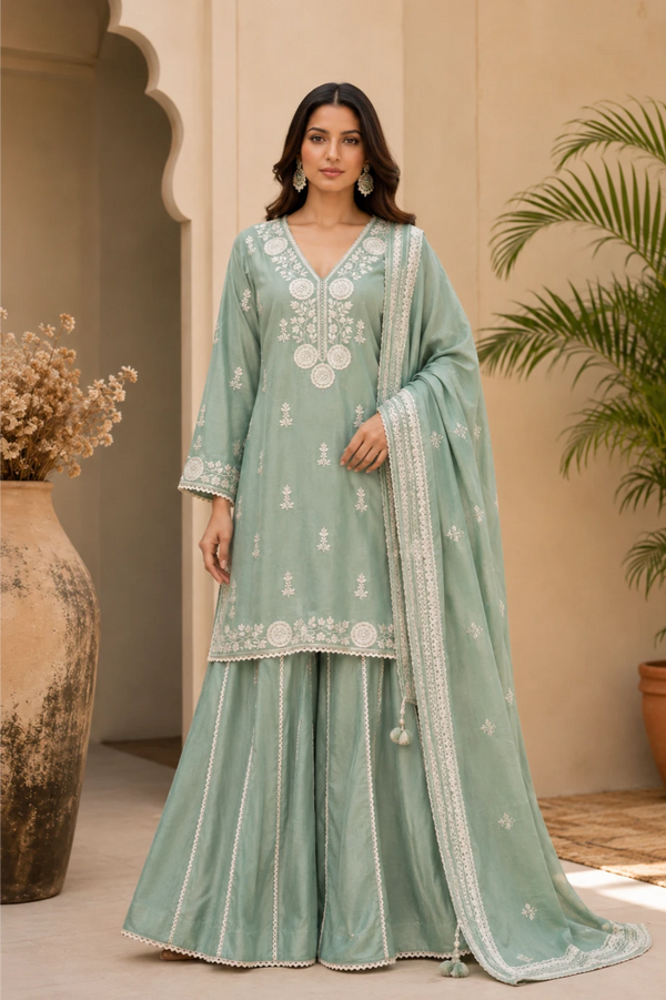 Resham Nazakat Sharara Set