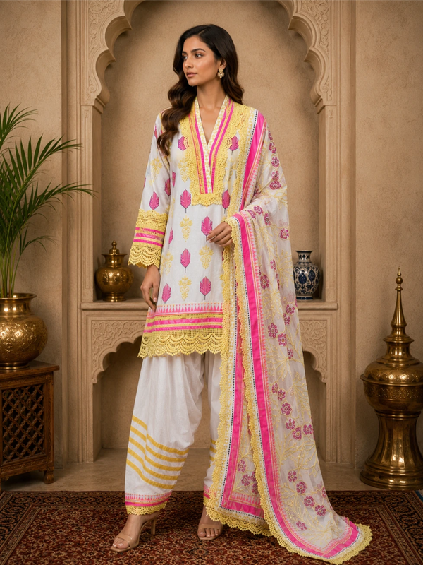 Phoolwari A line with salwar
