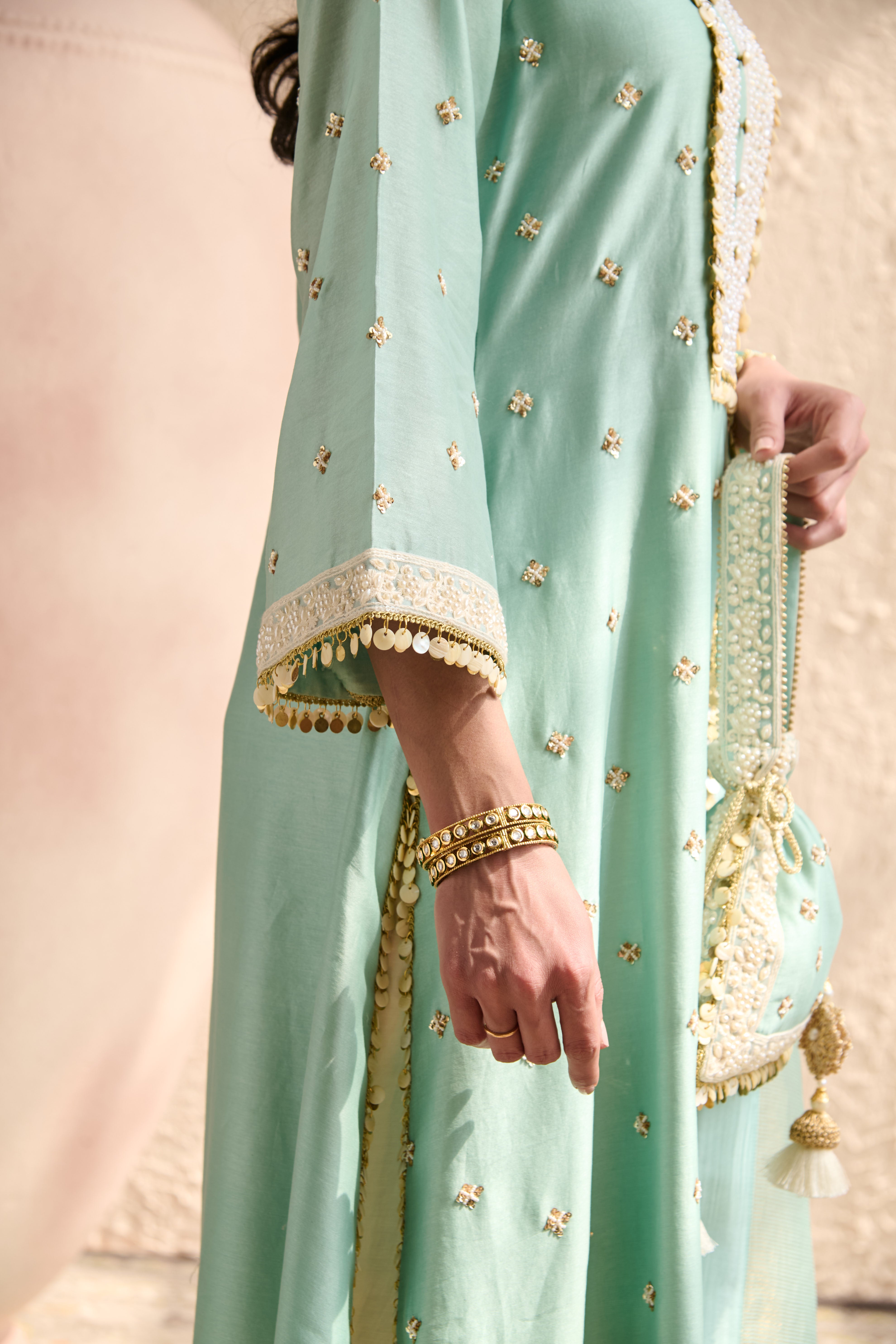 HASRAT A-LINE KURTA SET