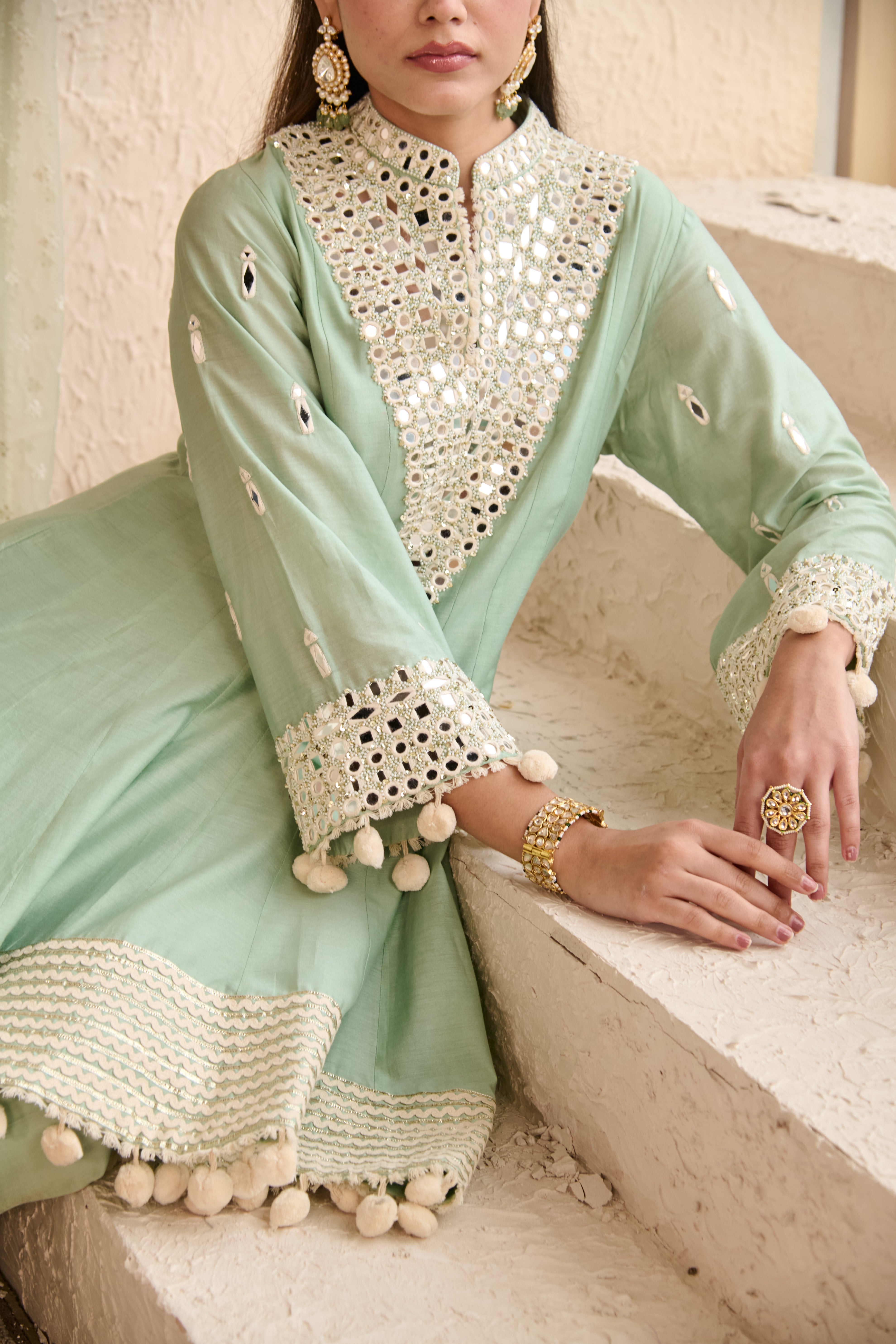 SHEESHA HIGH-LOW ANARKALI SET