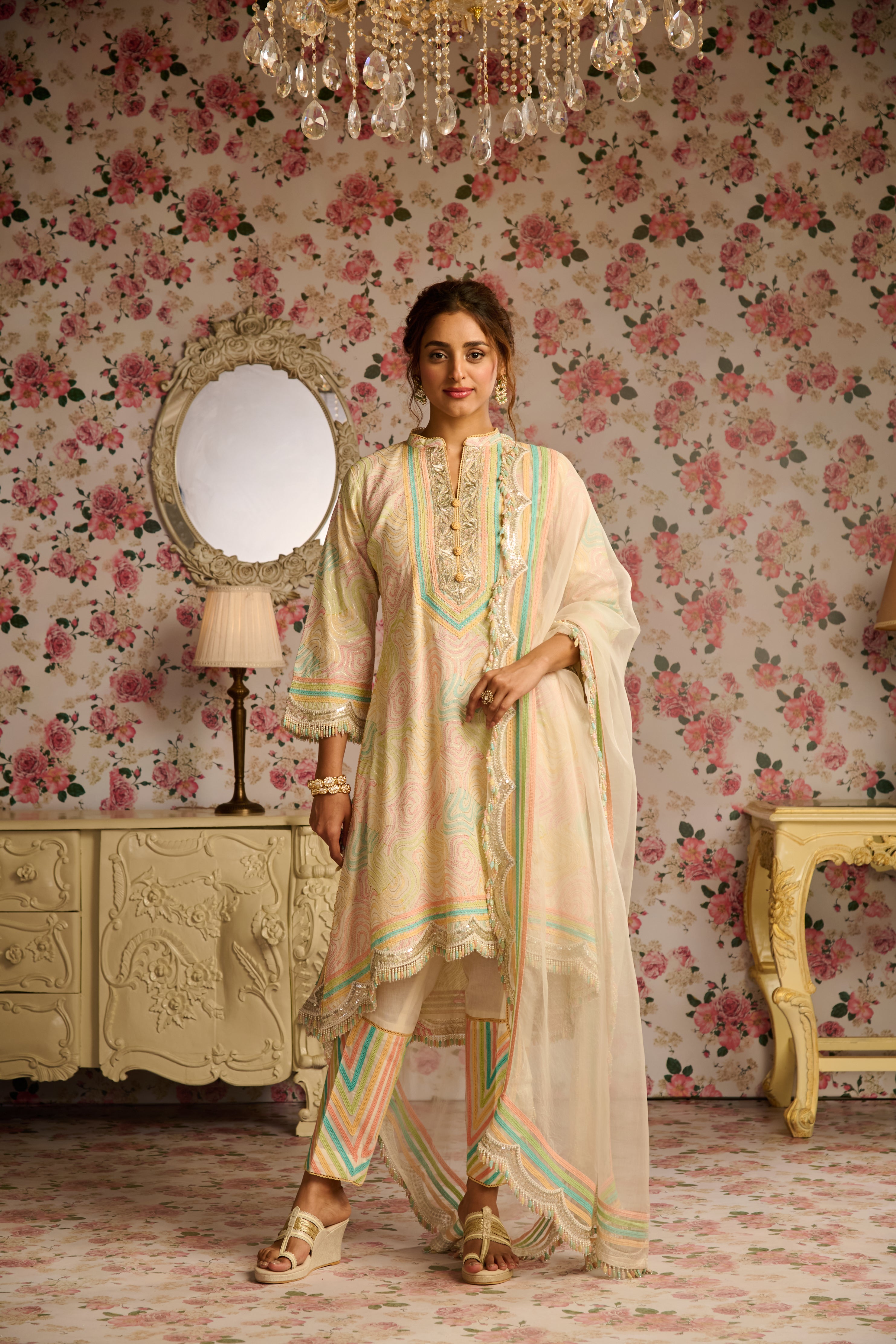 HASRAT A-LINE KURTA SET