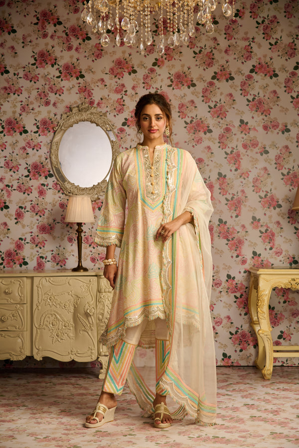 HASRAT A-LINE KURTA SET