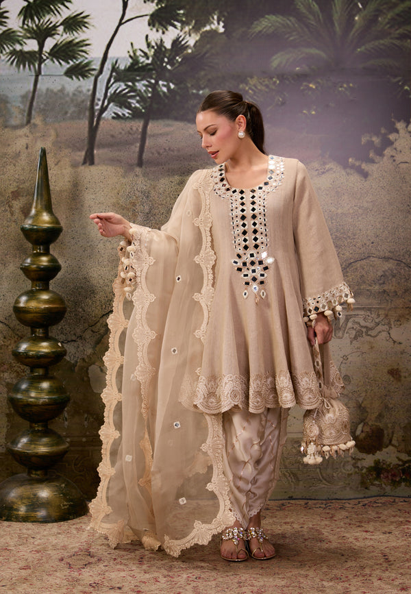 INARA GULISHTA  PEPLUM KALIDAR KURTA SET