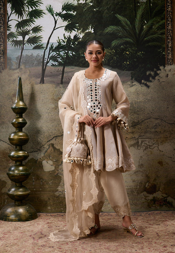 INARA EZRA PEPLUM KURTA SET
