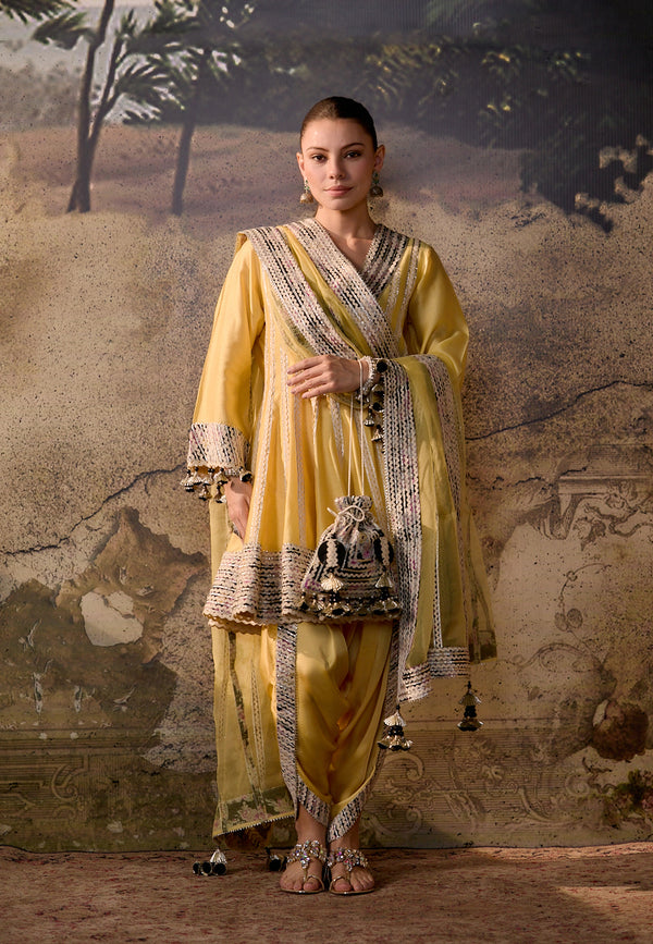 INARA FIRDAUS KALIDAR PEPLUM KURTA SET